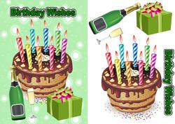 Birthday Cake & Champagne