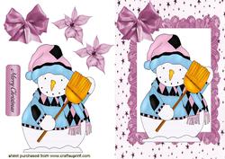 Snowman with a Sweeping Brush
