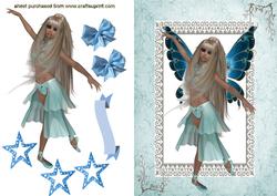 Pretty Faerie in Pale Blue Dress
