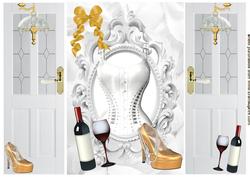 Gorgeous White Basque and Champagne, Gatefold