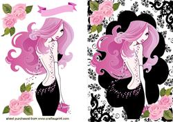 Girlie Pink!, with Pink Roses
