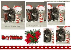 Three Little Kitties Waiting for Santa Paws, Pyramids