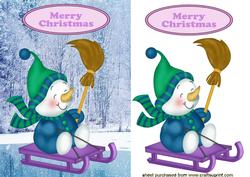 Snowman on a Sledge