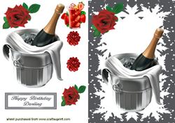 Champagne on Ice with Strawberries
