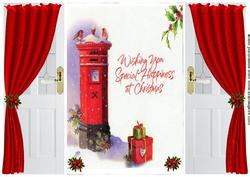 Post Box with Little Robins,gatefold