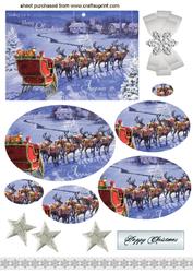 Santa in His Sleigh, Oval Pyramids