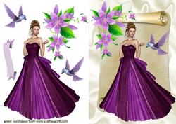 Pretty Lady with Little Bird