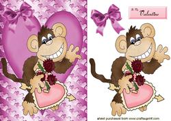 Be Mine! Cute Little Monkey