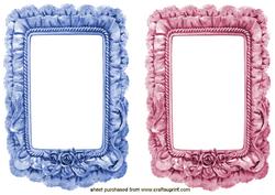 Frilly Frames Pink/blue