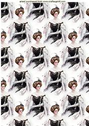 Victorian Lady, Backing Paper