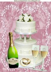 To the Bride & Groom A4 Topper