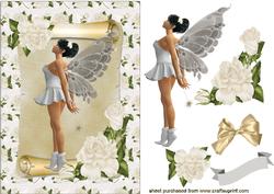 Silver Faerie on a Scroll