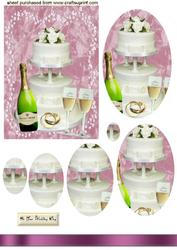 To the Bride & Groom Oval Pyramids