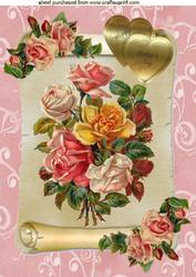 Roses for Mothers Day, A4 Topper