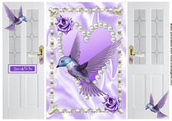 Beautiful Purple Humming Bird, Gatefold