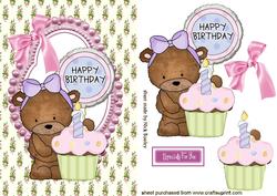 Sweet Little Birthday Bear