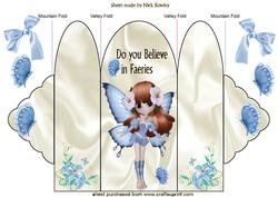 Do You Believe in Faeries Tri Shutter Fold Card