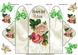 Beautiful Roses Tri Fold Shutter