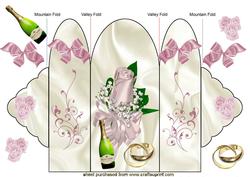 Pink Rose & Champagne,trifold