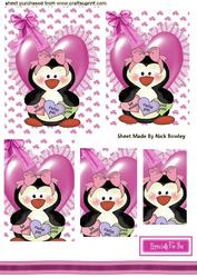 Cutie Little Penguin, Valentines, Pyramids