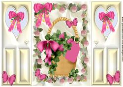 Basket of Berries & Roses, Gatefold