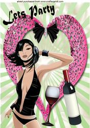 Lets Party! A4 Topper