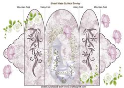 Tea for Two with Roses Trifold