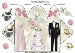 Lovely Wedding Bride & Groom , Trifold