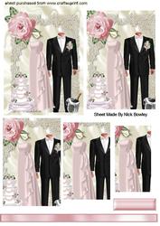 Lovely Wedding Bride & Groom, Pyramids