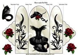 Black Swan and Ballerina Dress, Trifold