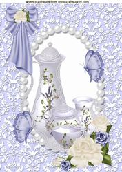 Pretty White Porcelain Teaseta4 Topper