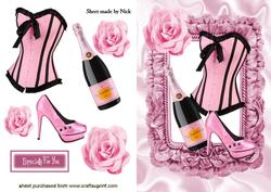 Gorgeous Pink Basque, Pink Champagne