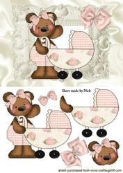 Little Teddy with Pram