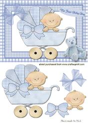 Baby Blue in a Pram