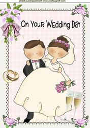 On Your Wedding Day, A4 Topper