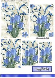 Blue Tulips,pyramids