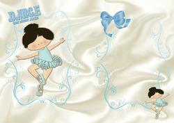 Little Ballerina in Turq, A5 Insert