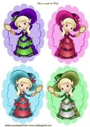 Little Victorian Lady, Toppers