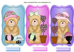 Cute Little Toppers of Teddies