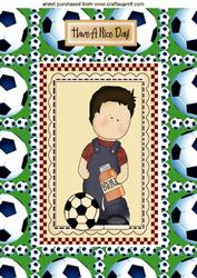 Have a Nice Day! Little Footballer, A4 Topper
