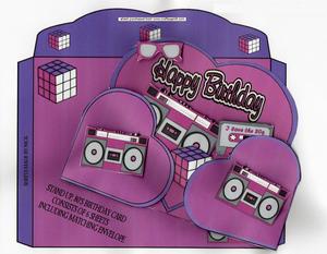 Go Back in Time 80's Birthday Kit, Stand Up Card