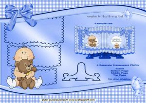 Scalloped Book Pages for a Sweet Baby Boy