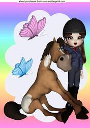 I Love My Horse! A4 Topper