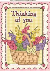 A Basket of Flowers, Thinking of You,a4