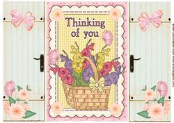 Basket of Flowers, Thinking of You, Gatefold