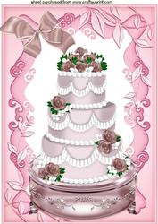 Pink Wedding Cake A4