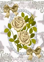 Gold Roses & Gold Bows, A4