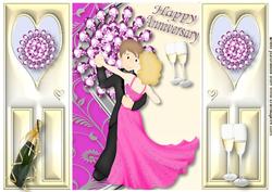 Happy Anniversary! Pretty in Pink Gatefold