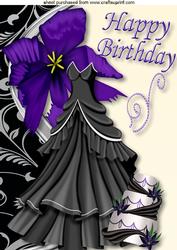 Gorgeous Black Dress with Cake A4