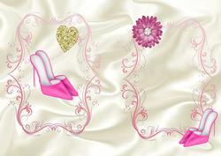 Pink Shoes with Flower, A5 Insert
